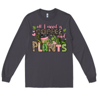 Smoke all i need is coffee and plants Long Sleeve Tee - JahusDesignShop