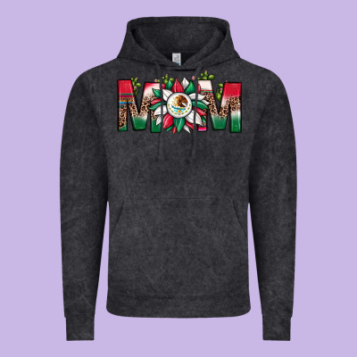 Mexican Flag Sunflower Mom Leopard Vintage Hoodie Designed By Jahusdesignshop
