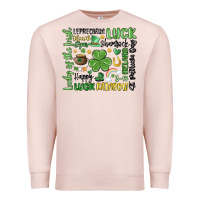 Pale Pink st. patricks day Premium Sweatshirt - MaliasSmallBusiness