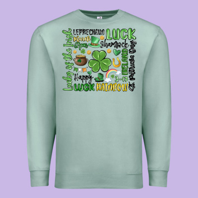 St. Patricks Day Premium Sweatshirt Designed By Maliassmallbusiness