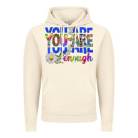 Vintage Artic you are enough with daisies Vintage Hoodie - texasbilliewilder