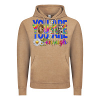 Vintage Coffee you are enough with daisies Vintage Hoodie - texasbilliewilder
