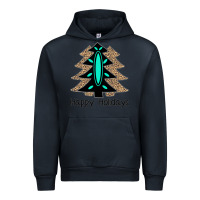 Navy Happy Holidays Tree Urban Hoodie - Bettercallsaul