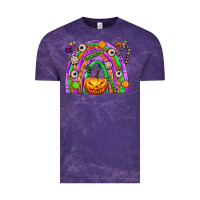 Cloud Purple Halloween Rainbow Vintage Tee - texasbilliewilder