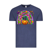 Vintage Denim Halloween Rainbow Vintage Tee - texasbilliewilder