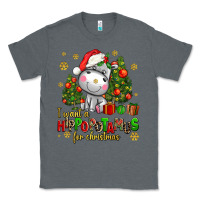 Charcoal Heather i want a hippopotamus for christmas Classic Tee - AdoDesignShop