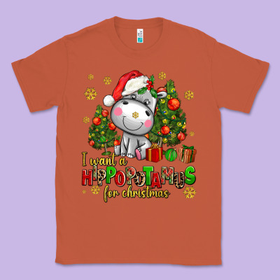 I Want A Hippopotamus For Christmas Classic Tee Designed By Adodesignshop