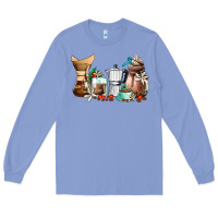 Colony Blue coffee tools coffee cups Long Sleeve Tee - AdoDesignShop