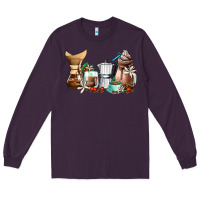 Plum coffee tools coffee cups Long Sleeve Tee - AdoDesignShop