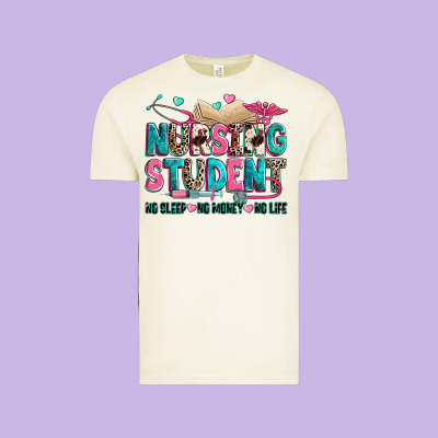 Nursing Student Vintage Tee Designed By Zillion Design Studio