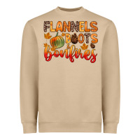 Mushroom flannels boots and bonfires Heavyweight Sweatshirt - Zillion Design Studio