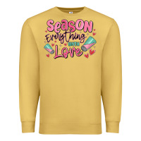 Antique Gold season everything with love Premium Sweatshirt - MaliasSmallBusiness