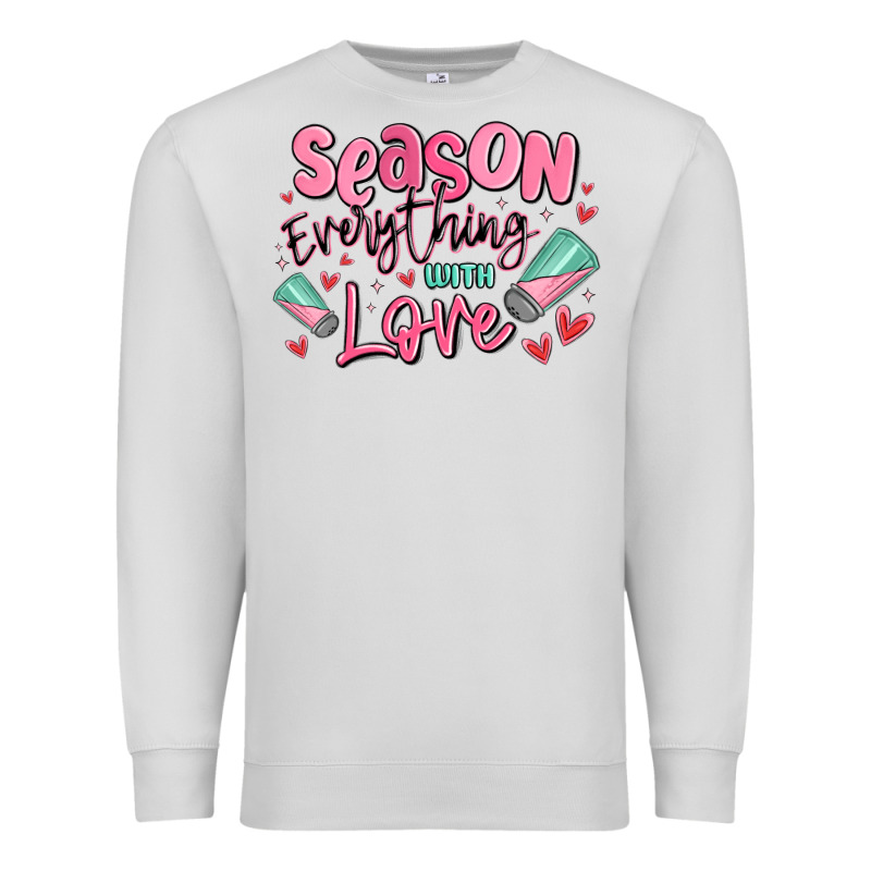 Season Everything With Love Premium Sweatshirt by MaliasSmallBusiness | Teevron