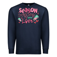 Navy season everything with love Premium Sweatshirt - MaliasSmallBusiness