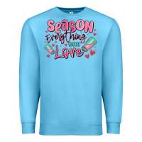 Ocean Blue season everything with love Premium Sweatshirt - MaliasSmallBusiness