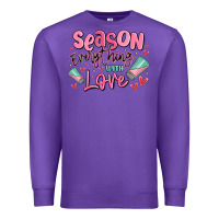 Purple season everything with love Premium Sweatshirt - MaliasSmallBusiness