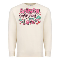 Sandshell season everything with love Premium Sweatshirt - MaliasSmallBusiness