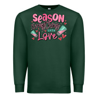 Sports Green season everything with love Premium Sweatshirt - MaliasSmallBusiness