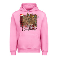 Fuchsia Pink Merry Christmas Hairdresser Urban Hoodie - Bettercallsaul