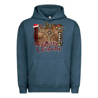 Pigment Midnight Navy Merry Christmas Hairdresser Urban Hoodie - Bettercallsaul