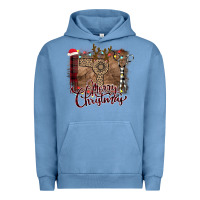 Pigment Pebble Blue Merry Christmas Hairdresser Urban Hoodie - Bettercallsaul