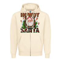 Sandshell howdy santa Zipper Hoodie - AdoDesignShop