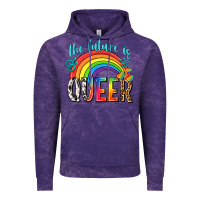Cloud Purple the future is queer Vintage Hoodie - texasbilliewilder