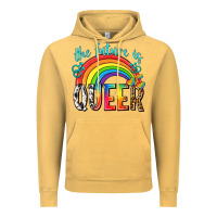 Vintage Mustard the future is queer Vintage Hoodie - texasbilliewilder