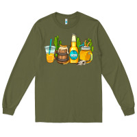 Army Green beer coffee cups Long Sleeve Tee - AdoDesignShop