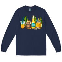 Navy beer coffee cups Long Sleeve Tee - AdoDesignShop