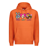Carrot Peace Love Easter Premium Hoodie - BundleAndBundleShop