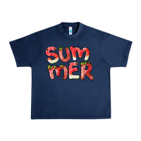 Navy summer watermelon and strawberry Urban Heavy Tee - BarkalooDesign
