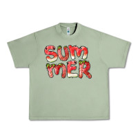 Oil Green summer watermelon and strawberry Urban Heavy Tee - BarkalooDesign