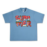 Pebble Blue summer watermelon and strawberry Urban Heavy Tee - BarkalooDesign