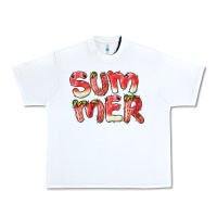 White summer watermelon and strawberry Urban Heavy Tee - BarkalooDesign