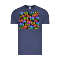 Vintage Denim Halloween Pumpkins Vintage Tee - texasbilliewilder