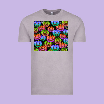 Halloween Pumpkins Vintage Tee Designed By Texasbilliewilder