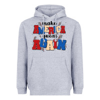 Heather Grey make america great again Heavyweight Hoodie - MaliasSmallBusiness