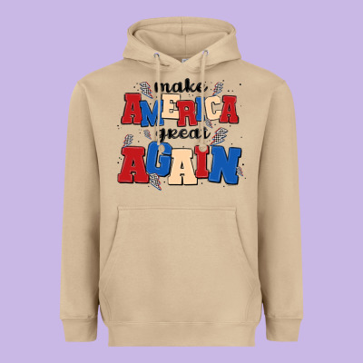 Make America Great Again Heavyweight Hoodie Designed By Maliassmallbusiness