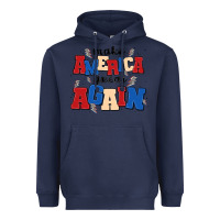 Navy make america great again Heavyweight Hoodie - MaliasSmallBusiness