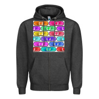 Charcoal Heather plaster seamless pattern Zipper Hoodie - BundleAndBundleShop