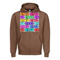 Chestnut plaster seamless pattern Zipper Hoodie - BundleAndBundleShop