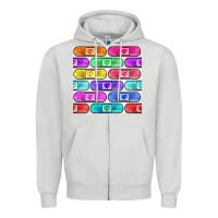 Dove Grey plaster seamless pattern Zipper Hoodie - BundleAndBundleShop
