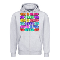 Heather Grey plaster seamless pattern Zipper Hoodie - BundleAndBundleShop