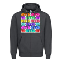 Smoke plaster seamless pattern Zipper Hoodie - BundleAndBundleShop