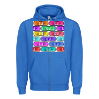True Royal plaster seamless pattern Zipper Hoodie - BundleAndBundleShop