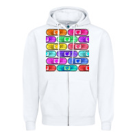 Plaster Seamless Pattern Zipper Hoodie | Teevron