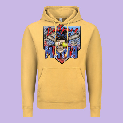 Ballpark Mama Vintage Hoodie Designed By Zillion Design Studio