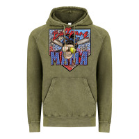 Vintage Olive ballpark mama Vintage Hoodie - Zillion Design Studio