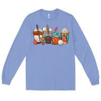 Colony Blue volleyball coffee cups Long Sleeve Tee - AdoDesignShop